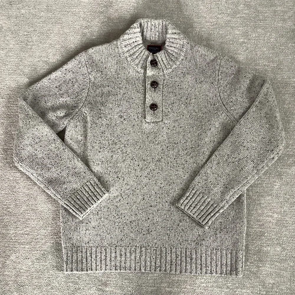 UNTUCKit Men's Speckled Gray Vangone Sweater Sz. L